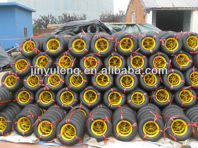14*4/13*3 inch power solid rubbe wheel for wheelbarrow Middle East market