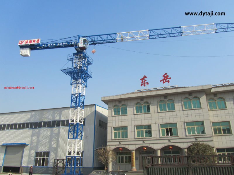 QTP4808, 4t max load, 48m jib, 0.8t tip load topless china tower crane