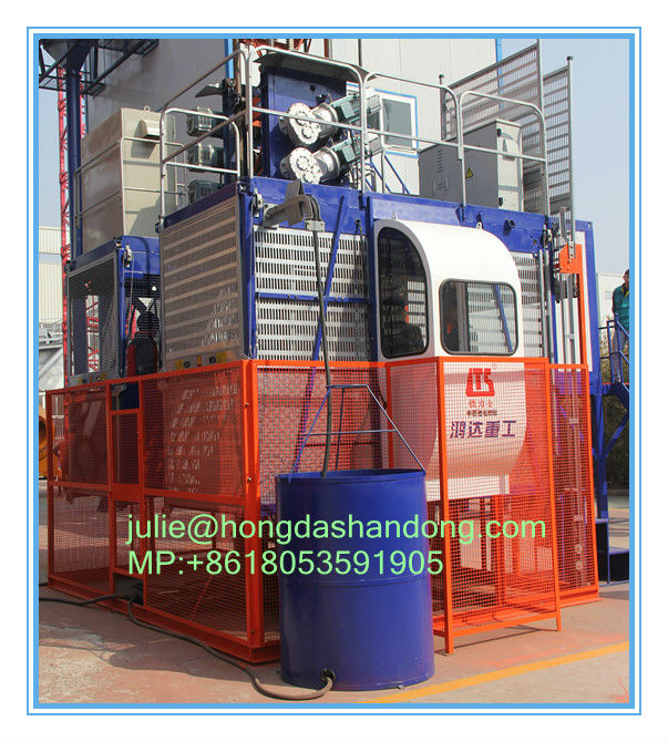 Shandong HONGDA Double cage Construction Elevator SC200/200