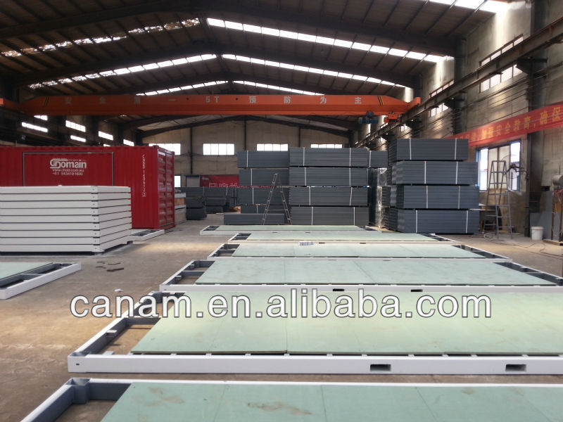 20ft flat pack container office, consist of 4 containers, container homes china