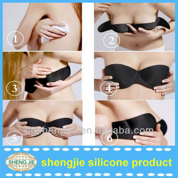 2014 New Strapless Backless Invisible Silicon Sports Bra Air Bra ...