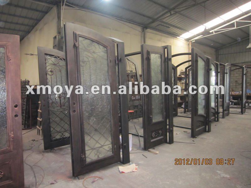 Cast Iron Main Gate French Sliding Designs Safety Entrance Doors