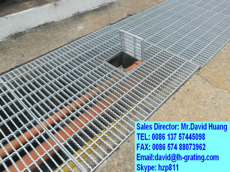 carbon low material steel grade Floor Galvanized Open Steel Grates,Galvanized Metal Sheet