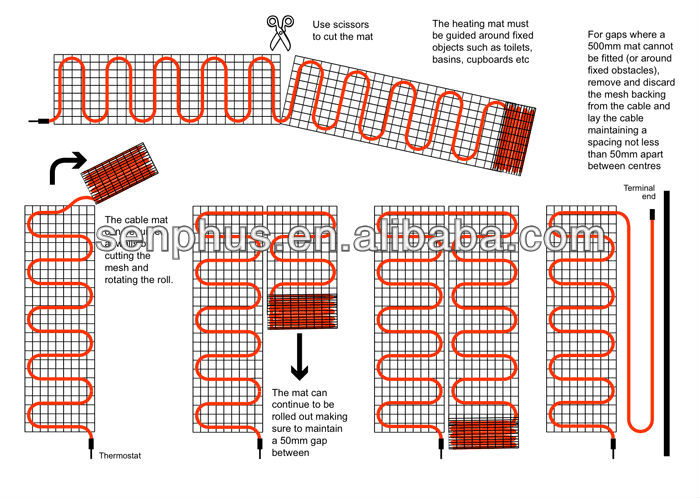 Теплый пол размеры матов. Нагревательный мат теплый пол чертеж. Размер матов теплого пола. Ширина матов теплого пола электрического. Нагревательный мат Размеры.