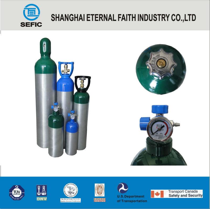 4.0l Aluminum Gas Cylinder Mountaineering Oxygen Cylinder - Buy ...