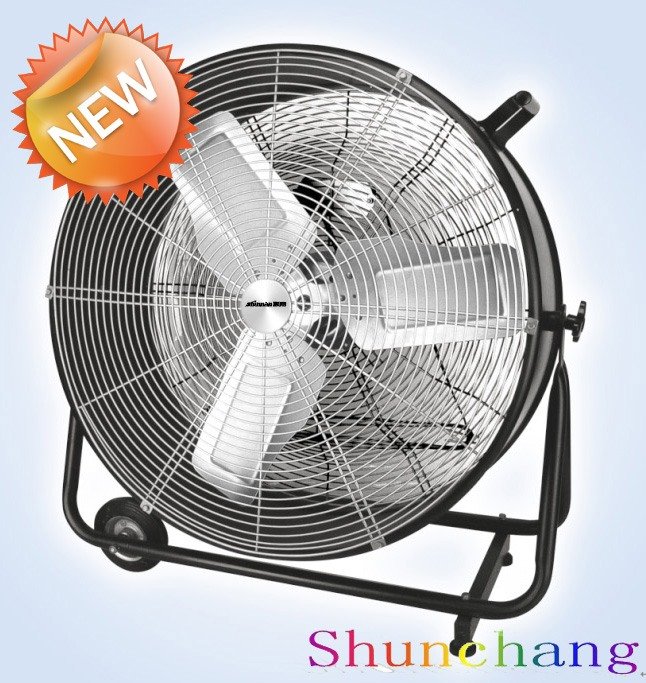 24inch 30inch 36inch Unique Round Industrial Floor Fan With Wheels