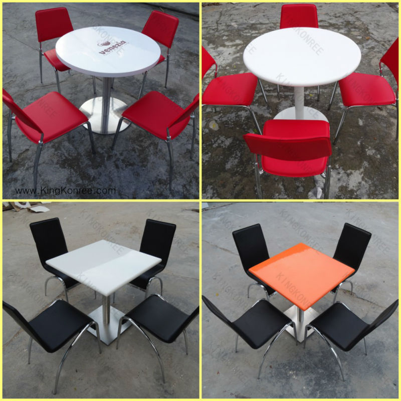 Square Unique Commercial Furniture Restaurant Tables From China