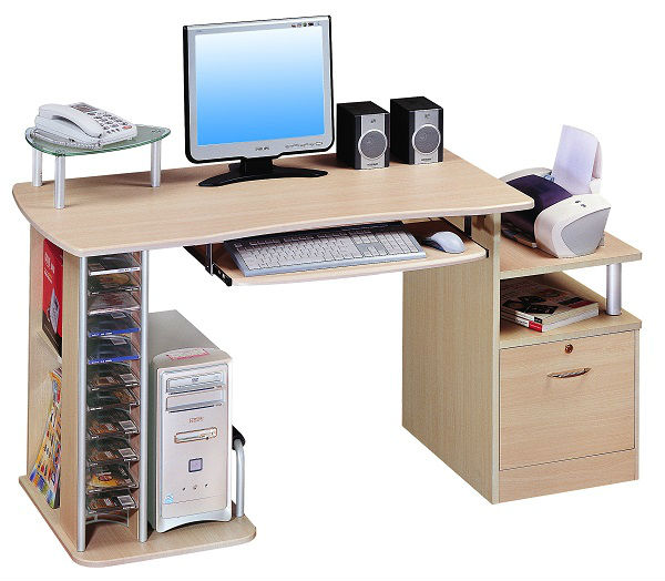 Living Room Wooden Desktop Computer Table With Cd Rack Buy Office