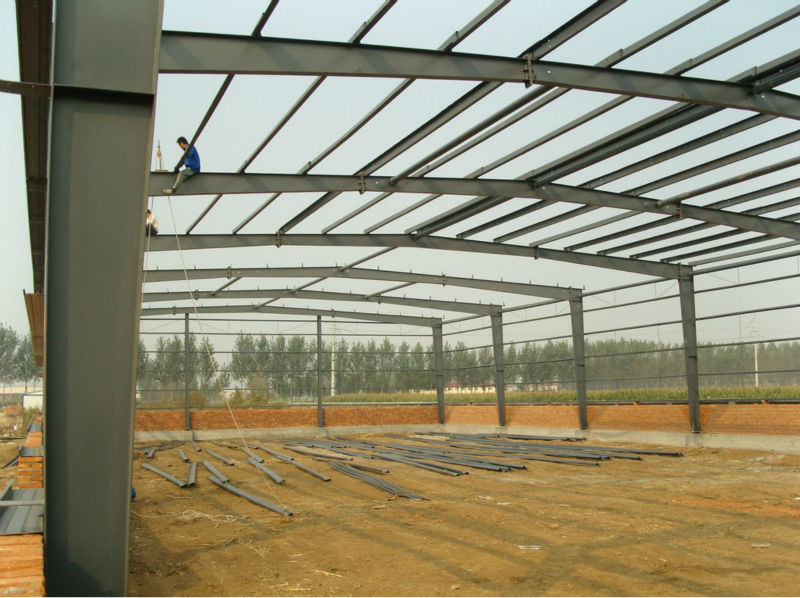 China Low Price Prefabricated Steel Warehouse With Crane