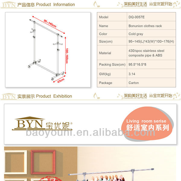 Byn De Bricolaje Estante De La Ropa Muebles Percheros Percha Plegable