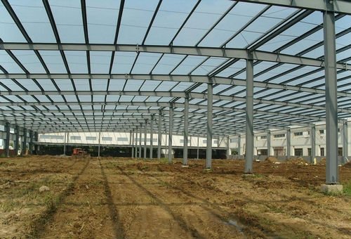 light prefabricated steel structure warehouse