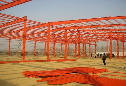 light prefabricated steel structure warehouse