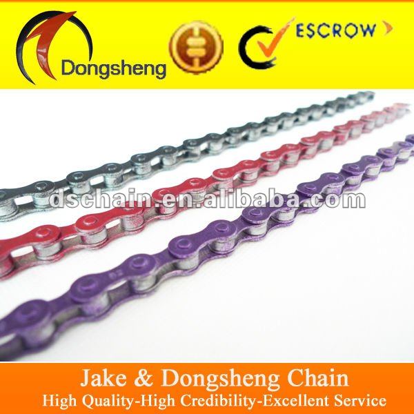 colored bicycle chain