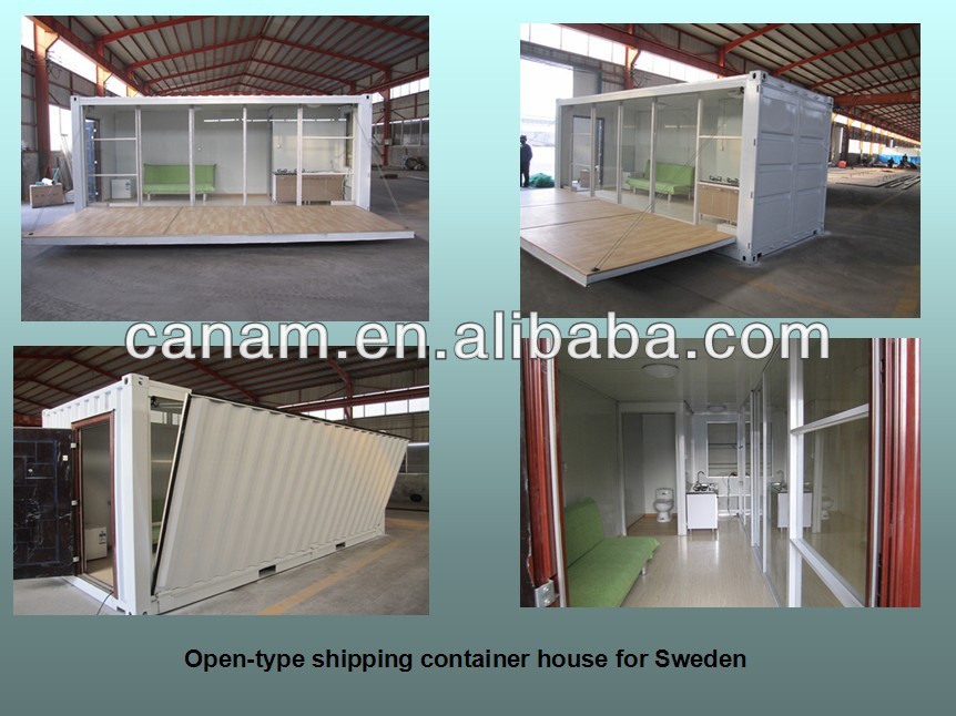 Canam-flat house plans for 40ft high cube container made in china