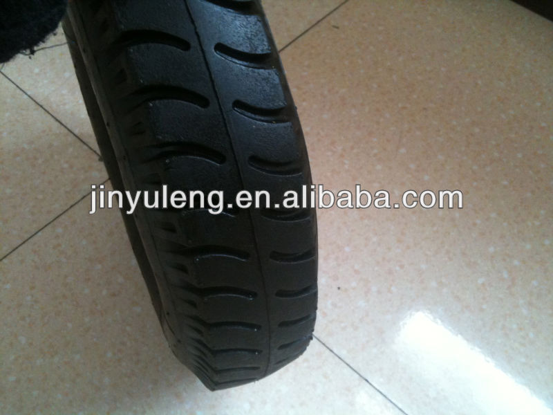 14 16 inch 3.50-8 4.00-8 spoke style pu foam fill solid rubber wheel for wheelbarrow