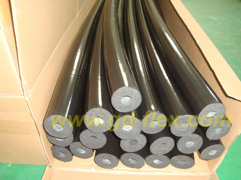Black Seamless Uv Resistance Jacketing Epdm Insulation Pipe Rubber Foam