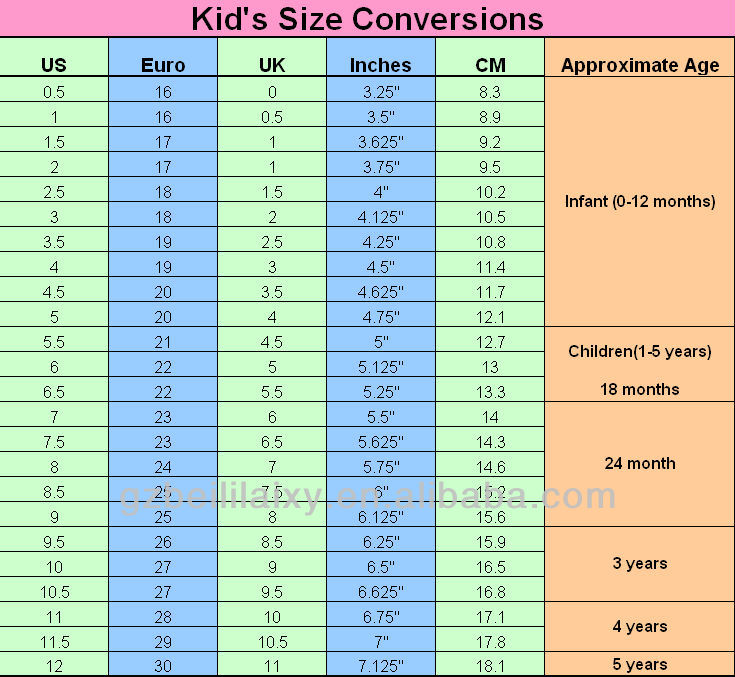 Aliexpress Baby Shoe Size Chart