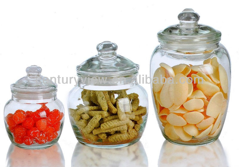 decorative glass canisters