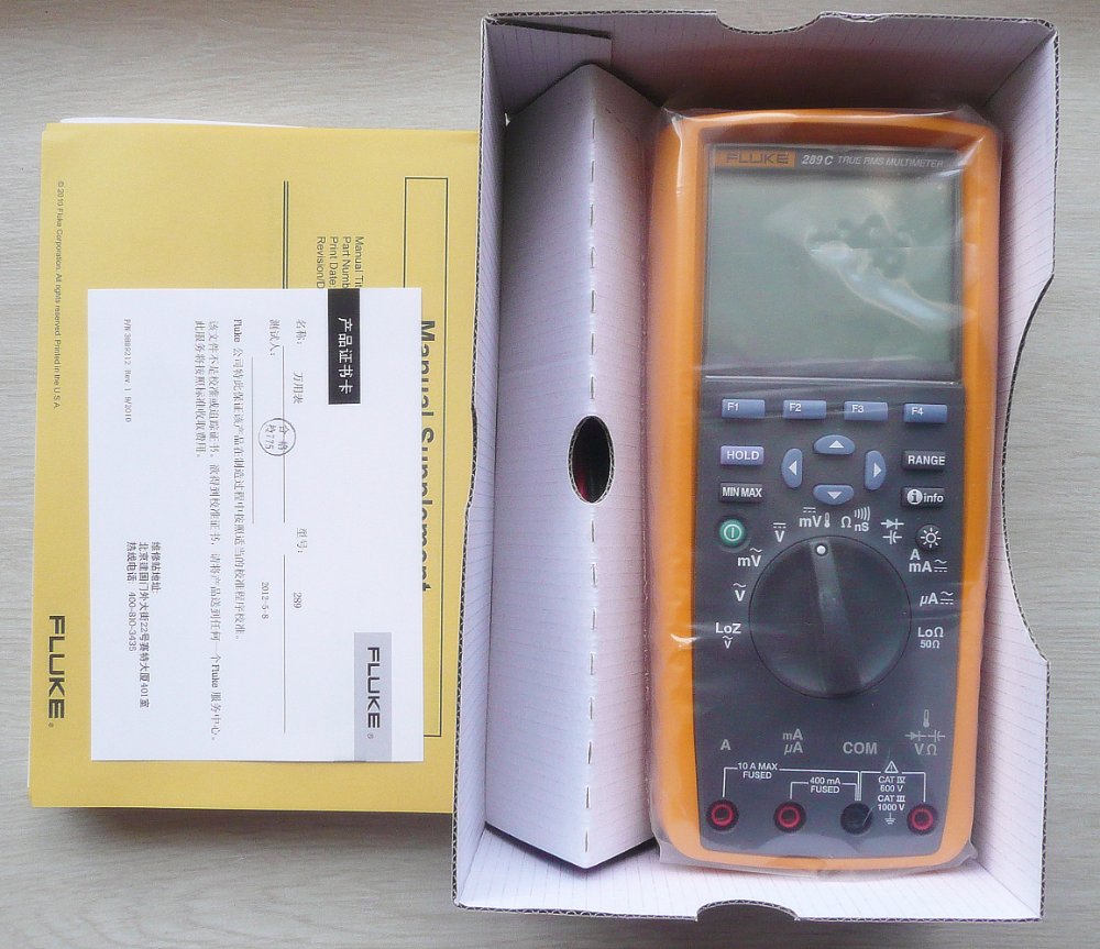 100% Original Fluke 289 True-rms Industrial Logging Multimeter with TrendCapture