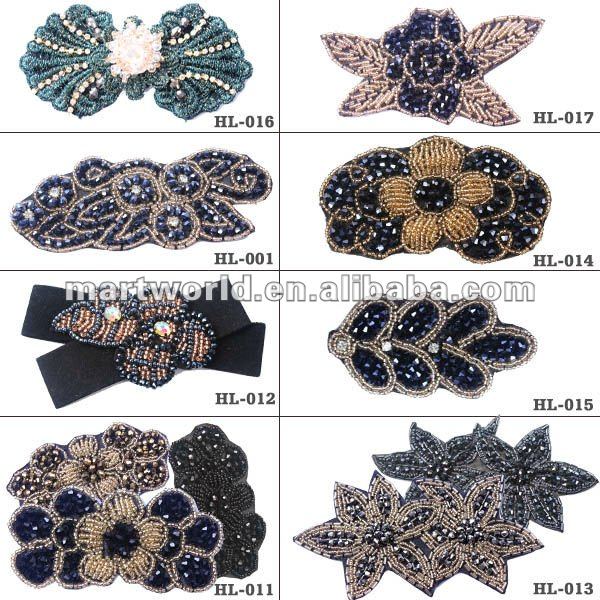 Oem Rhinestone Beaded Embellishments For Dresses(hl002) Buy