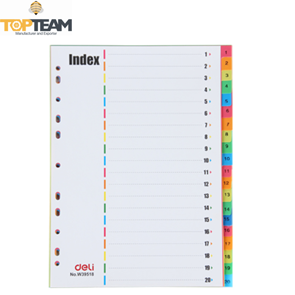 A4-12c Warna Pp Index Divider,Pp Indeks Tab Index Dividers 
