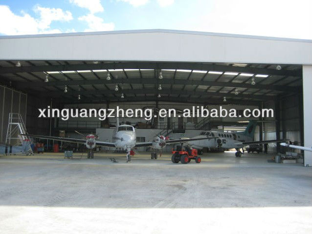 prefabricated light steel structure airplane hangar