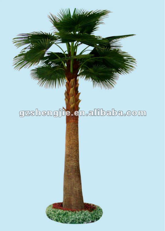 Artificial Coconut Steel Palm Tree Fiber Artificial Trunk With Bark