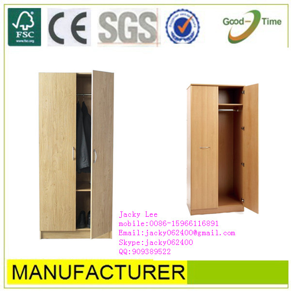 1 Door + 2 Drawer Wooden Grain Pvc Melamined Mdf Simple Cheap Modern