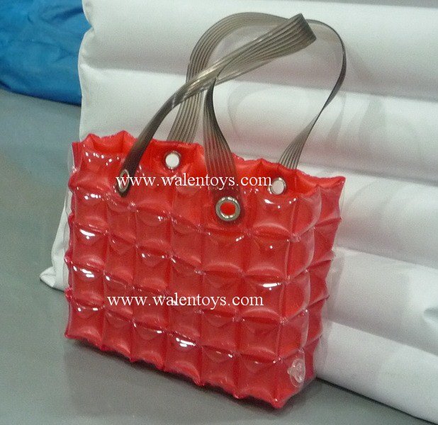 Inflatable Bubble Tote. Air Blow Up Bag Shoulder.pvc Bag
