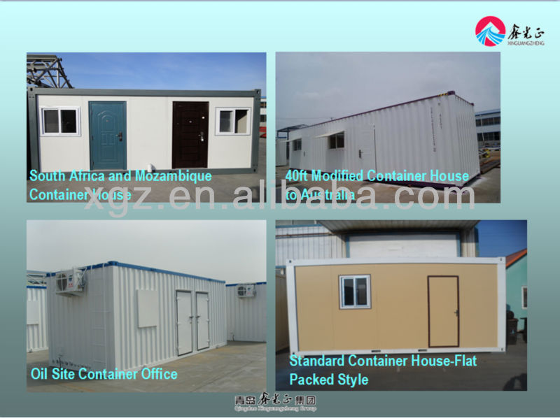 Fast Assembly Low Cost Prefab flatpack office/living room/ container house