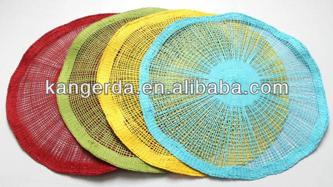 Ahuecada Manteles Individuales De Papel/ronda Salvamanteles De Hecho A