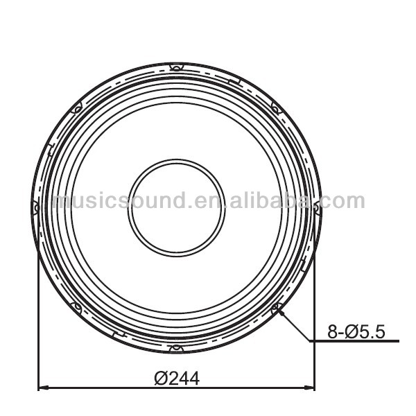 Phase Plug Speaker 10 Inch Power Midrange Speaker Bs10120 Choth