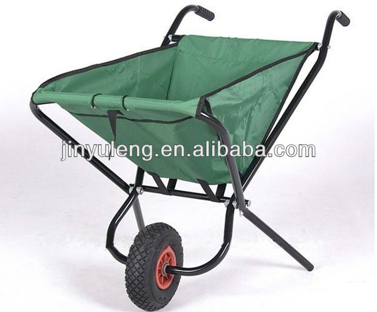 Portable canvas compare folding garden trolleys garden tool cart 600D polyester garden cart wagon wheelbarrow
