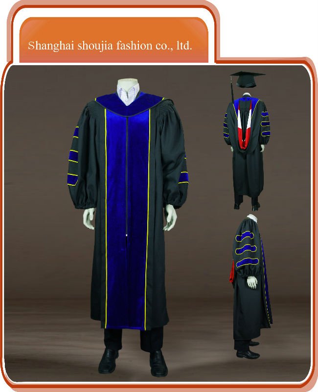 Graduation Gown,Doctor Graduation Gown,Graduation Apparel - Buy ...