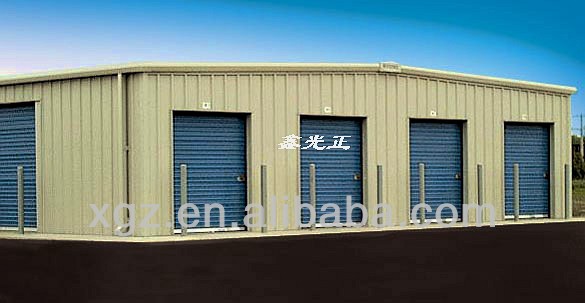 High Quality prefabricated steel structure Mini Storage/warehouse