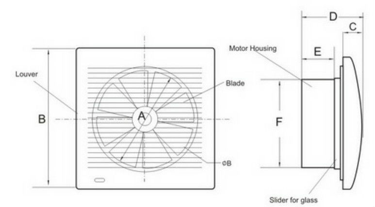 Pabrik Harga Terendah Dapur Jendela Exhaust Fan - Buy 