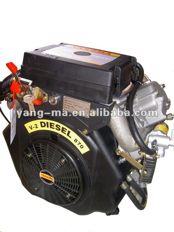 18hp,2 Cylinder Air Cooled Vtwin Type Diesel Engine With Gear Box