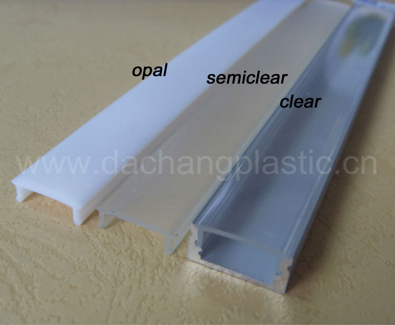 outdoor material pvc Aluminum Diffuser Led For Polycarbonate Profile Light