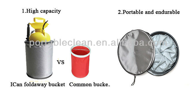 Wash kits portable Folding bucket/collapsible bucket