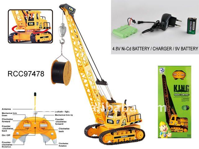 remote control crane truck toy