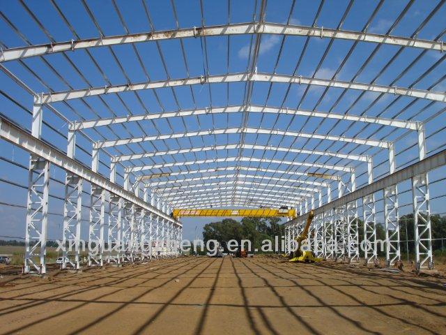 high strength, stiffness toughness steel frame warehouse prefabricated building hangar shed