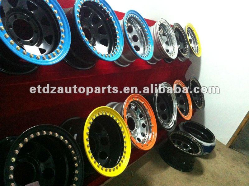 5 Lug 4x4 Offroad Fake Beadlock Silver Steel Wheel Buy Fake Beadlock Silver Wheel,Fake