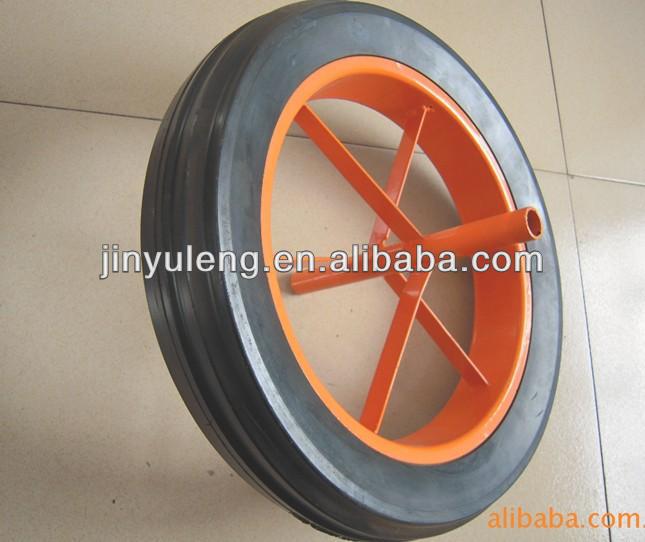 7 inch solid rubber wheel