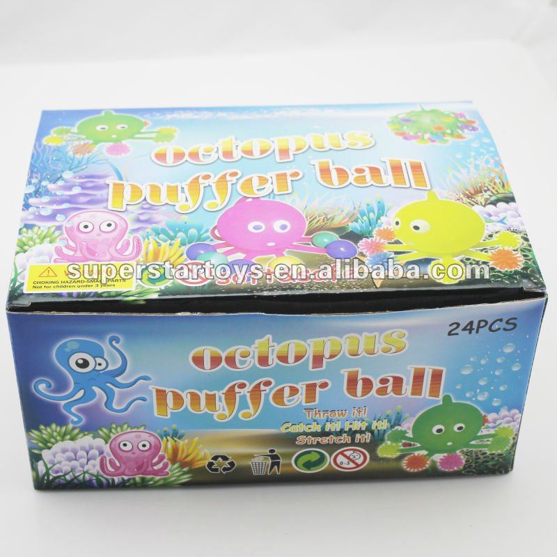 Aliexpress Cute Octopus Puffer Ball With Eyes Animal Stress Ball Jumbo