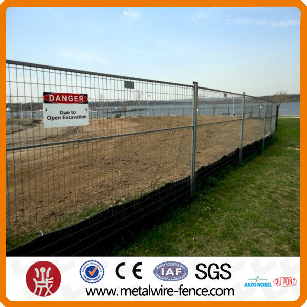 6'x10' powder coated canada standard temporary fence