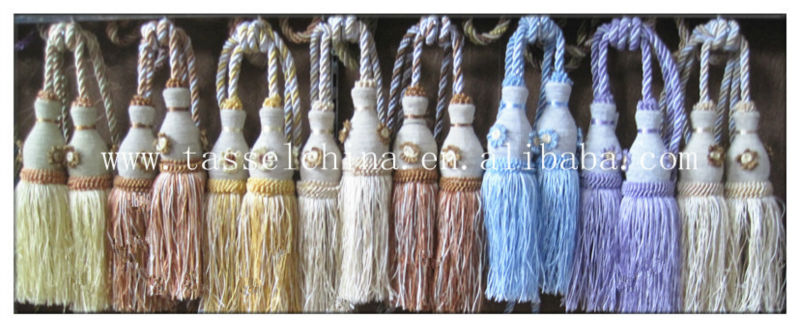 Décoratif Double Embrasse Pompon,Fleurs Rideau Embrasses,Rideau ... Décoratif Double Embrasse Pompon,Fleurs Rideau Embrasses,Rideau ...