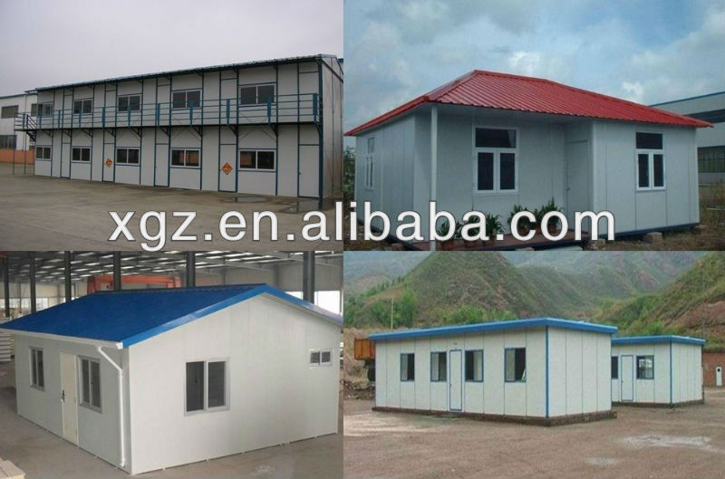 prefab light steel structure house/villa with high quality
