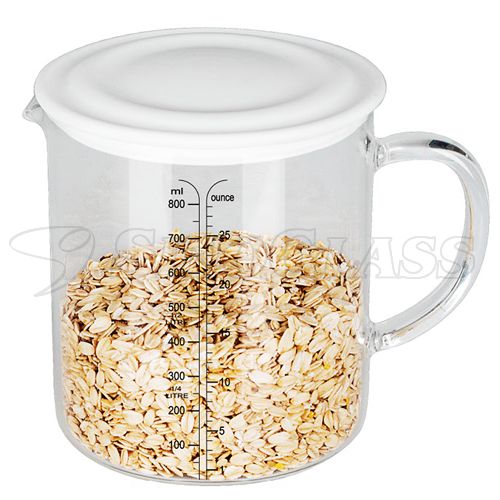 Sinoglass Microwave Safe With Silicone Lid Glass Measuring Cup Buy