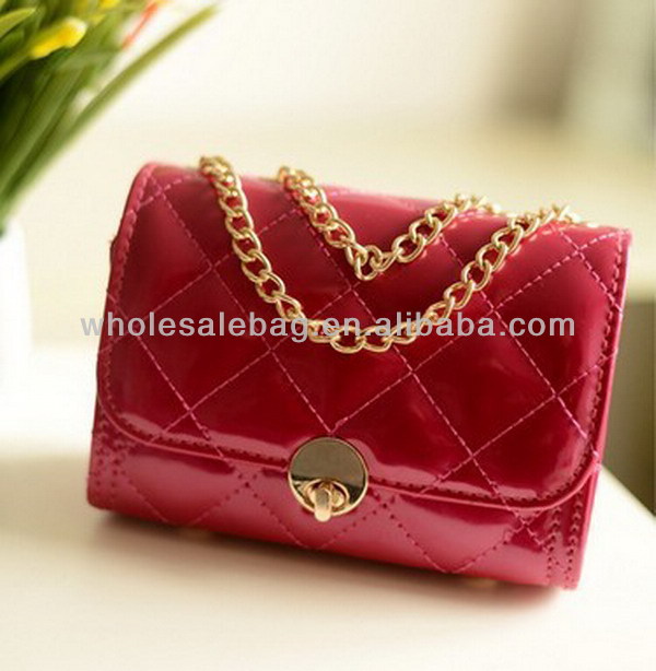 Fashion Quilted Leather Chain Bag Wholesale Sling Bag Chain ...
