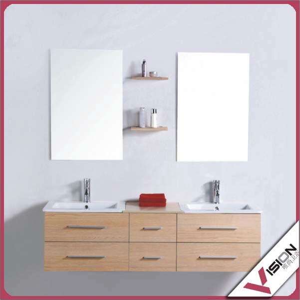 Doble Lavabo Madera Tocador Del Baño,Muebles De Baño - Buy Doble Lavabo